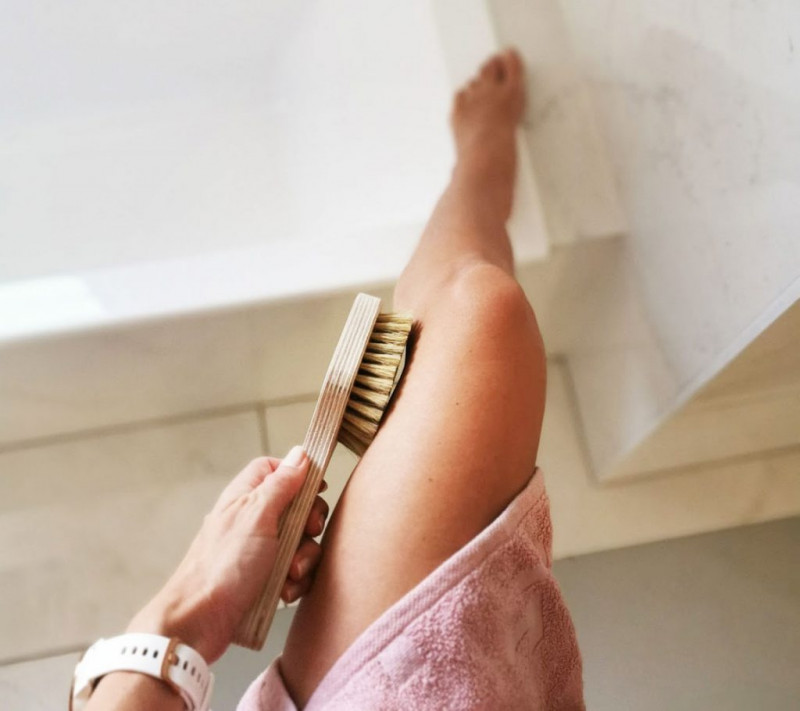 szczotka do masażu na sucho i mokro lullalove