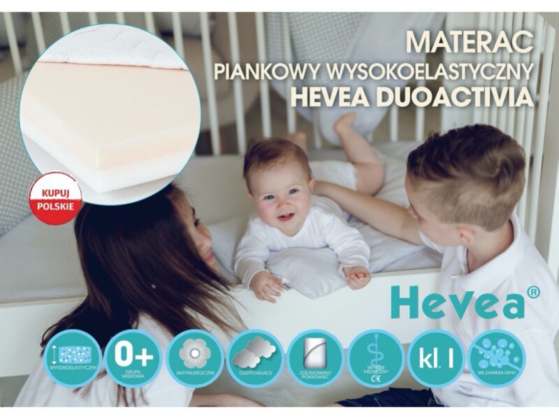 materac hevea piankowy duo activia