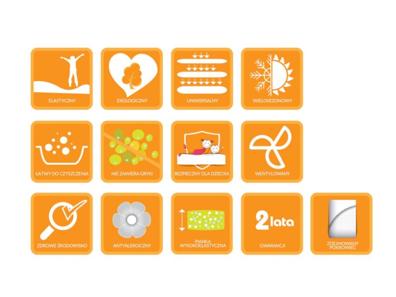 materac hevea piankowy duo activia