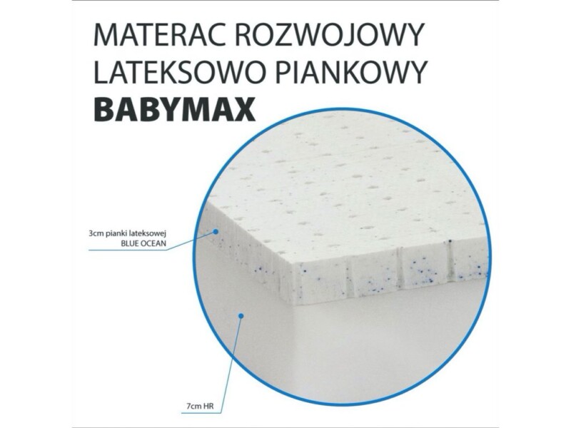 materac piankowy hevea baby max