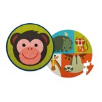 Puzzle dwustronne 24 elementowe - Małpka i przyjaciele, Crocodile Creek
