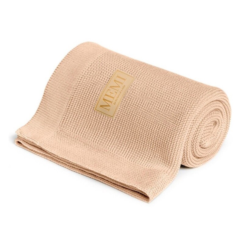 beżowy koc bambusowy