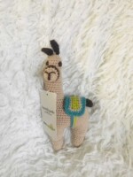 ręcznie robiona przytulanka lama handmade