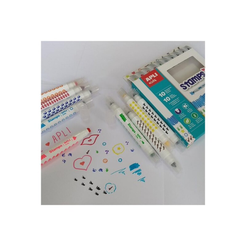 mazaki ze stempelkami apli kids