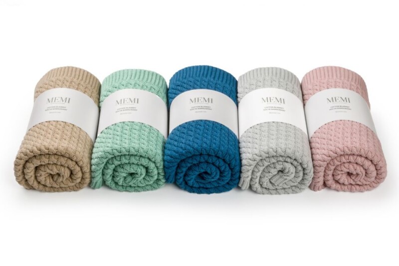 bawełniany koc memi warkocz