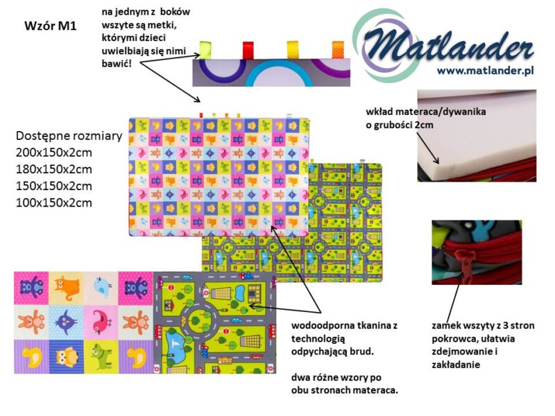 mata materac dywan do zabawy matlander