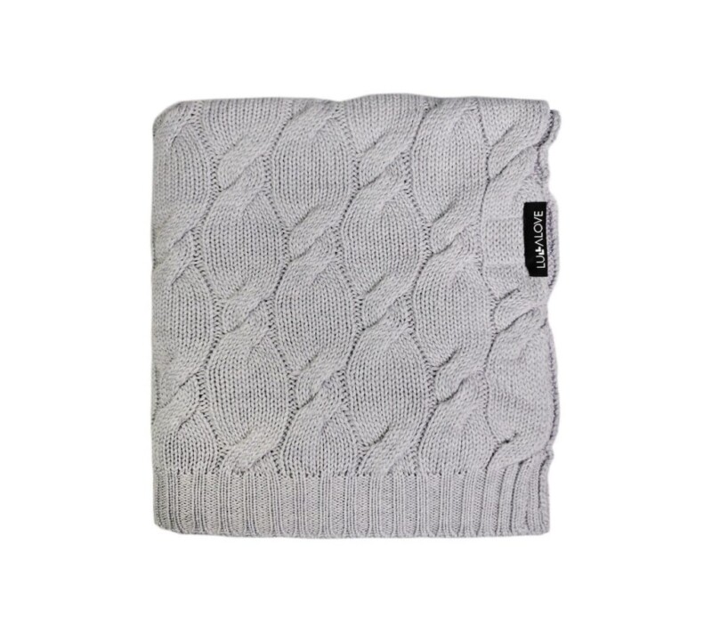 szary kocyk merino lullalove