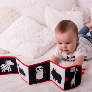 kontrastowa książeczka dla niemowlaka babysenses