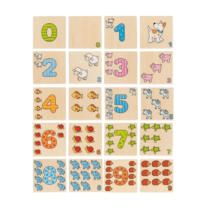 memo gra zwierzęta i ich liczby Goki