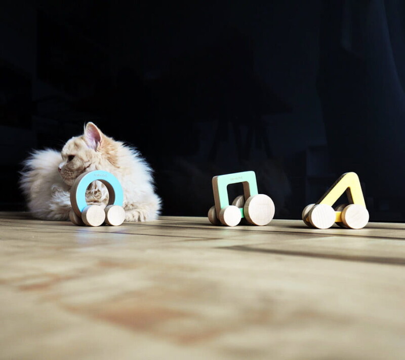 drewniane auto oda lullalove