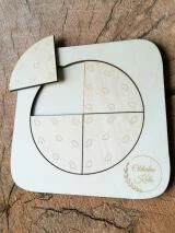 obłędne koło drewniane puzzle