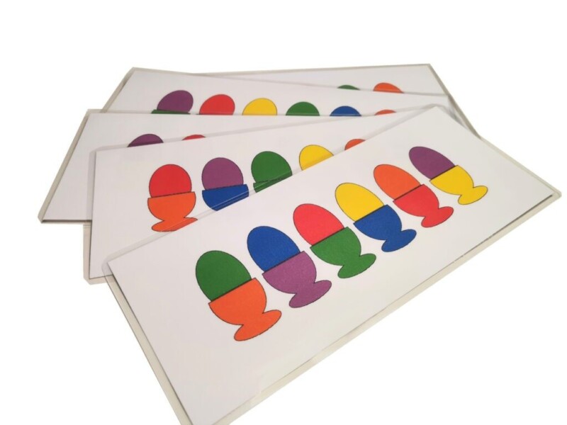 drewniane jajka w kieliszkach pierwsze puzzle