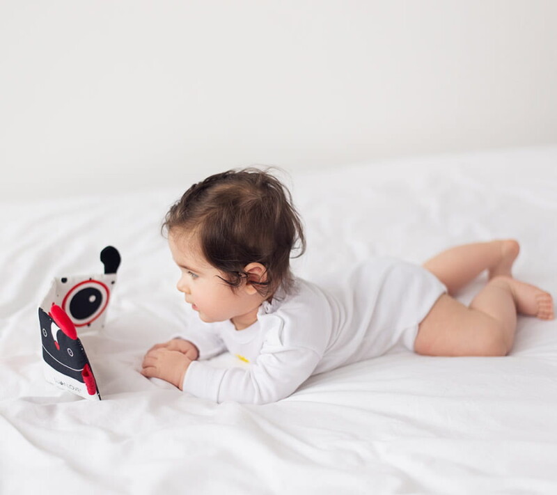 kontrastowa książeczka sensoryczna mr b lullalove