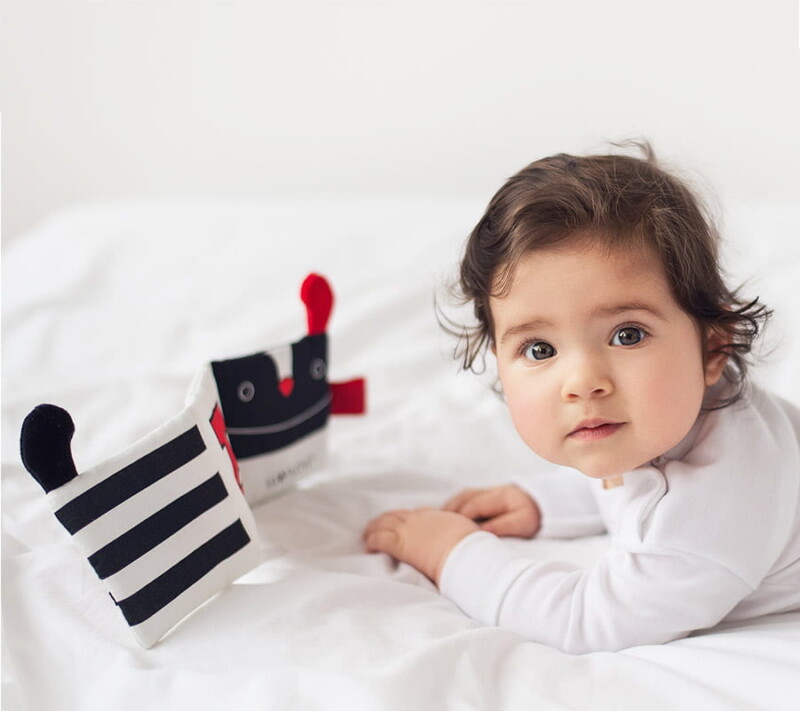 kontrastowa książeczka sensoryczna mr b lullalove