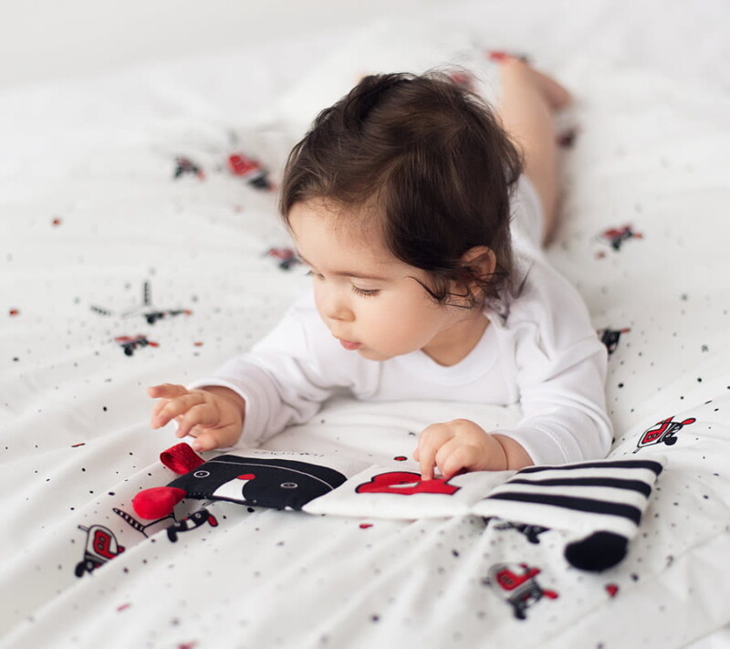 kontrastowa książeczka sensoryczna mr b lullalove