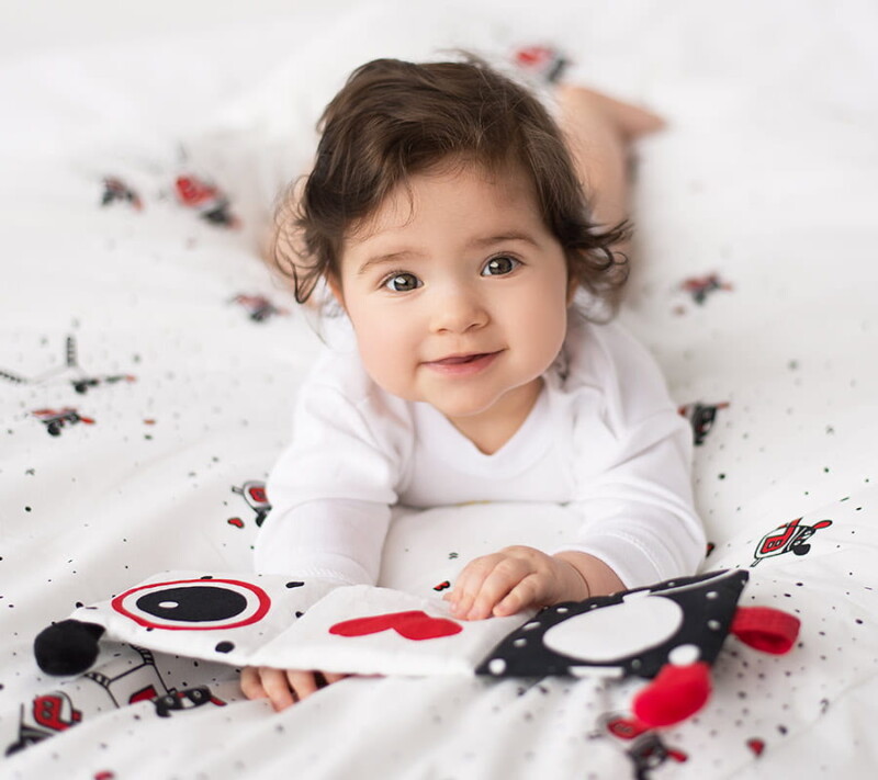 kontrastowa książeczka sensoryczna mr b lullalove