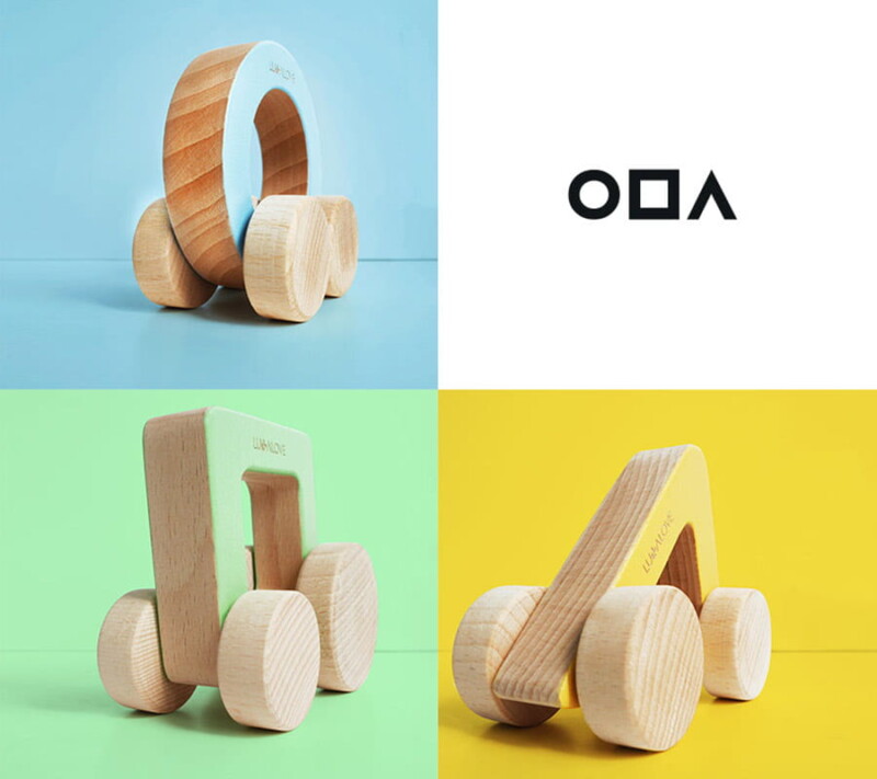 drewniane auto oda lullalove