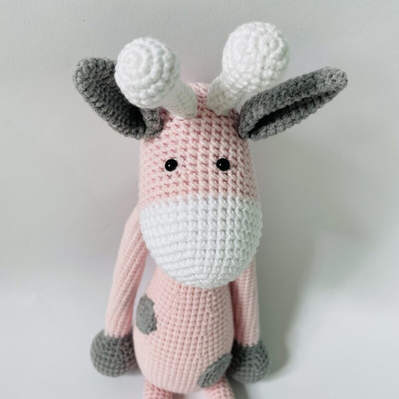 żyrafa przytulanka ręcznie robiona