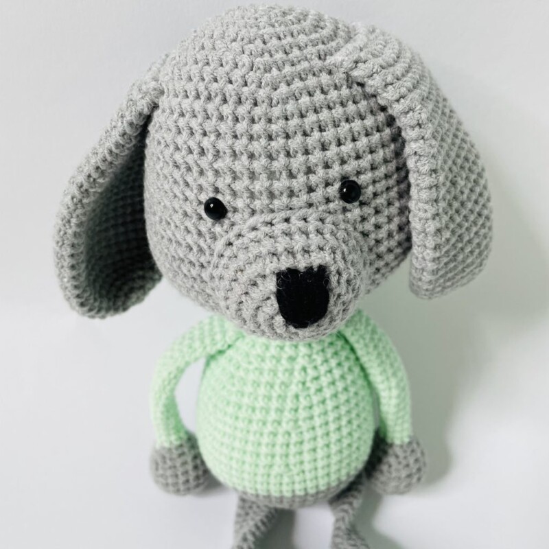 piesek przytulanka ręcznie robiona