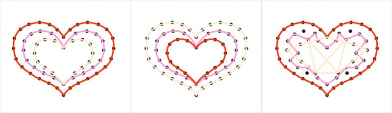 przeplatanka sensoryczna dottka serce