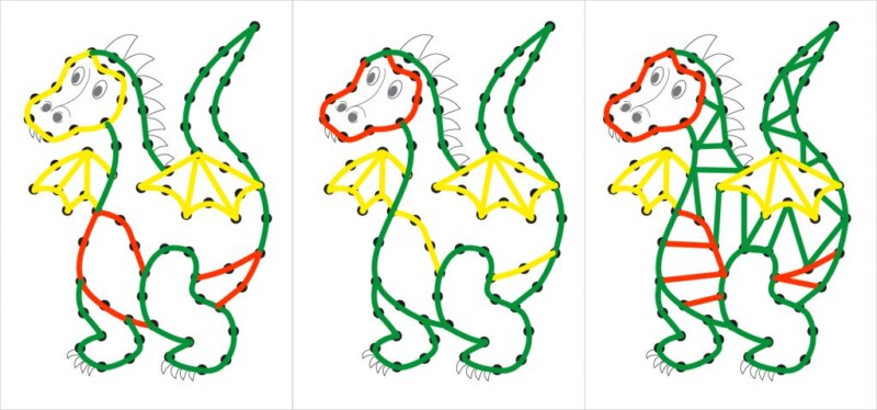 przeplatanka sensoryczna dottka smok