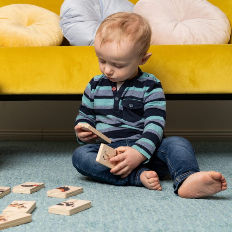 puzzle dwuelementowe zwierzęta hodowlane zabawki z duszą