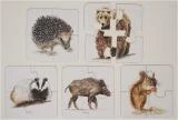 puzzle zwierzęta leśne mama maluje montessori