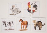 puzzle mama maluje montessori zwierzęta wiejskie