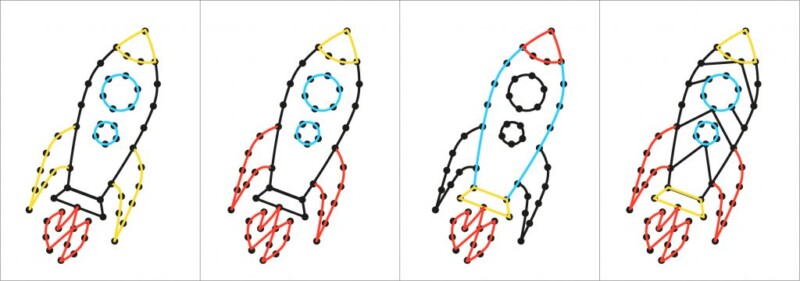 przeplatanka sensoryczna dottka rakieta