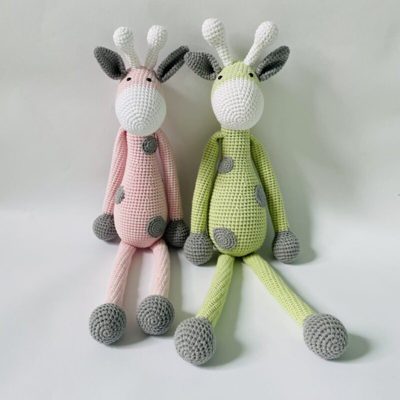 żyrafa przytulanka ręcznie robiona