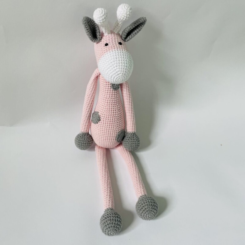 żyrafa przytulanka ręcznie robiona