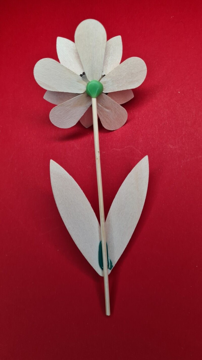 wieczny kwiatek z drewna