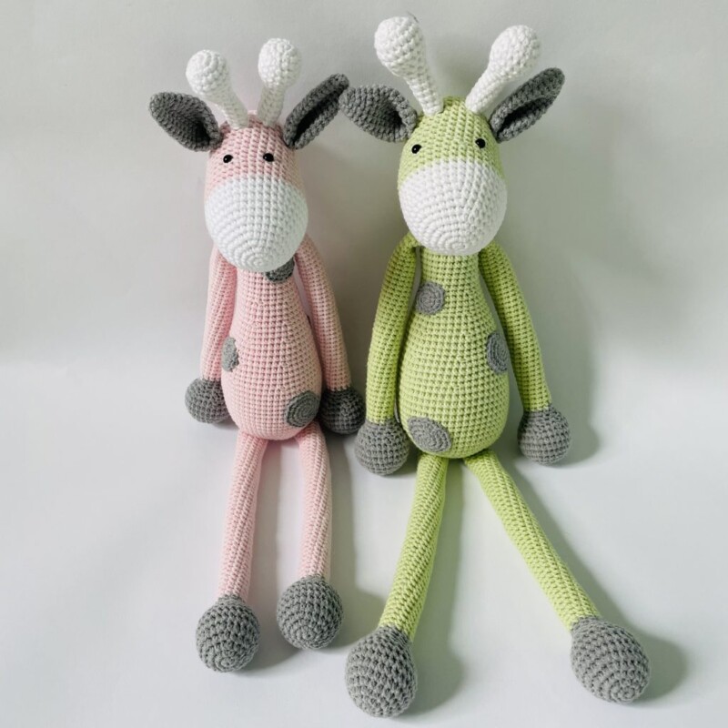 żyrafa przytulanka ręcznie robiona