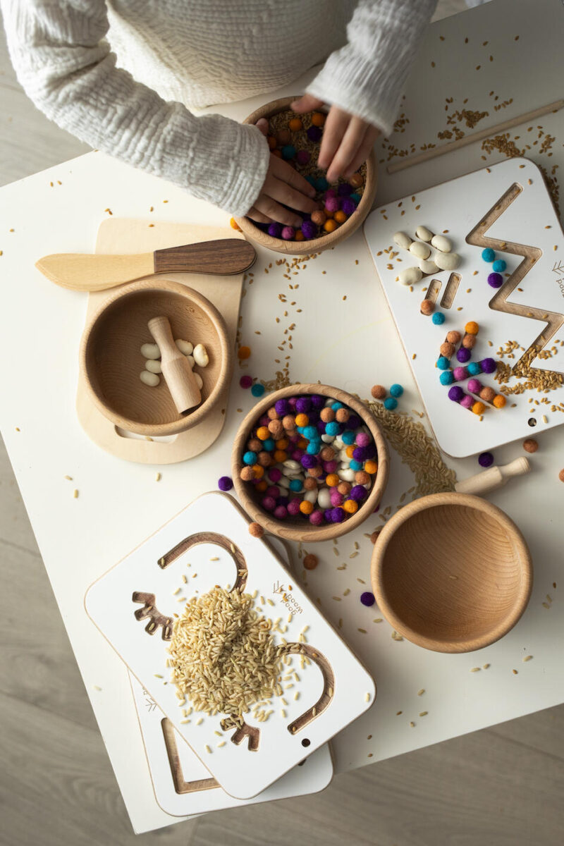 drewniane tabliczki grafomotoryczne maluszki