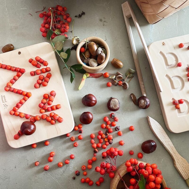 tabliczka grafomotoryczna naturalna maluszki