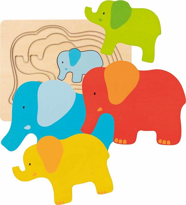układanka warstwowa słonie goki