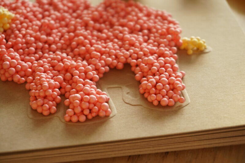 kolorowanka dotykowa piankolina