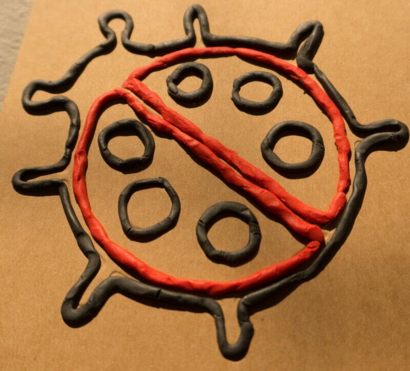 kolorowanka dotykowa plastelina