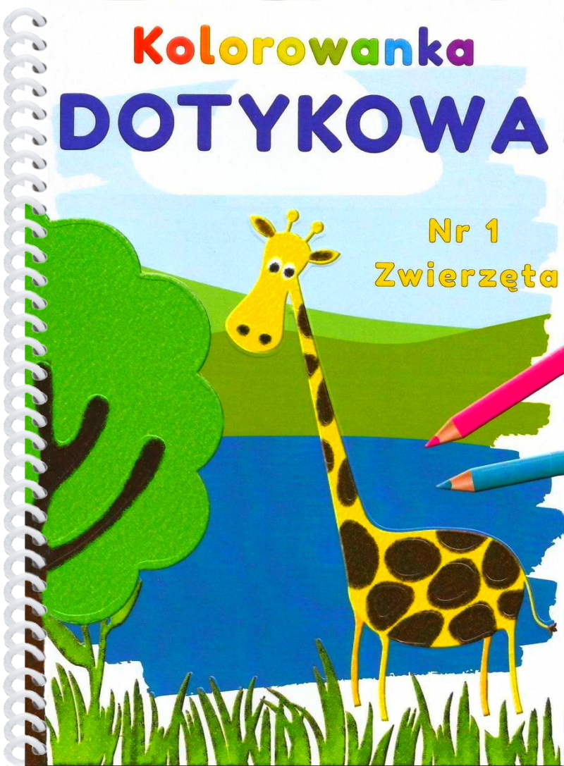 kolorowanka dotykowa zwierzęta