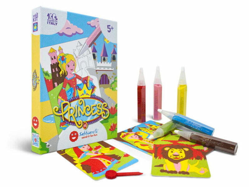 Zestaw do kolorowania piaskiem księżniczki