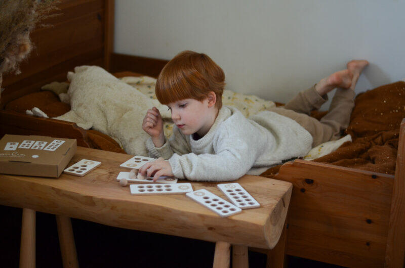 Milin drewniane karty do nauki cyfr