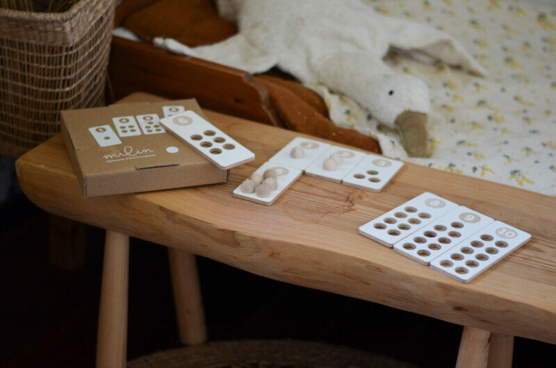 drewniane karty do nauki cyfr
