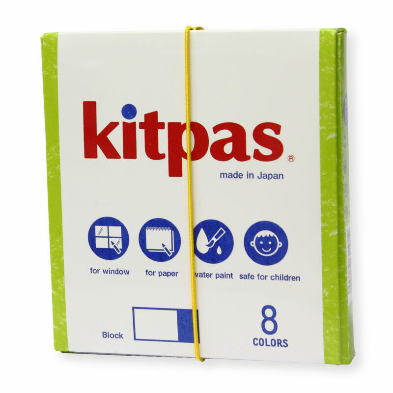 Zestaw 8 kwadratowych kredek dla dzieci Kitpas
