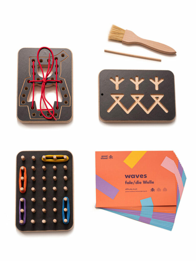 Zestaw kreatywny - geoplan tabliczka przeplatanka