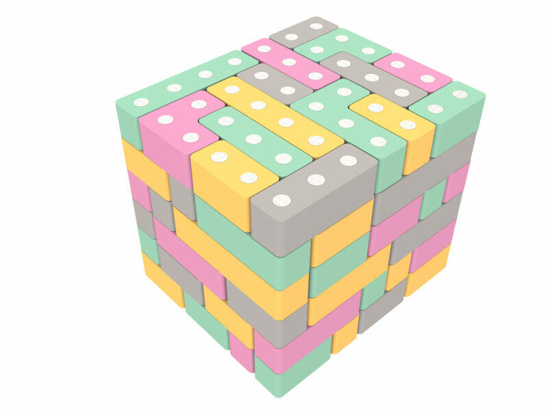 klocki magnetyczne Tuki Tetra Builder 100