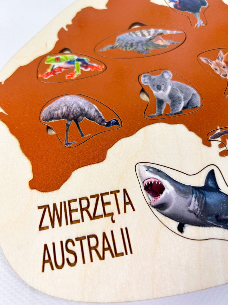 zwierzęta australii układanka