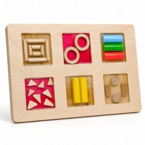 ścieżka sensoryczna drewniana montessori