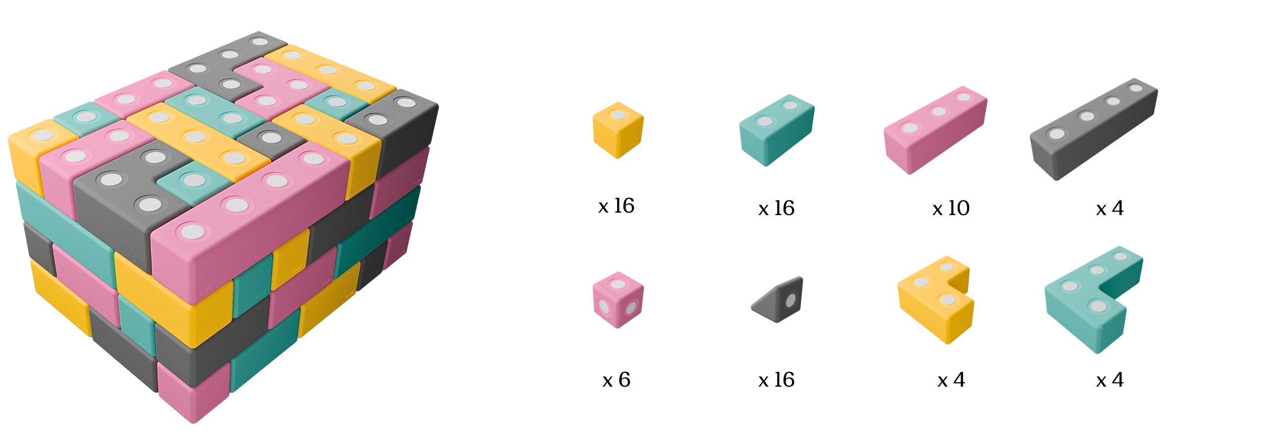 klocki magnetyczne tuki builder 76 elementow klocki magnetyczne tuki builder 76 elementow