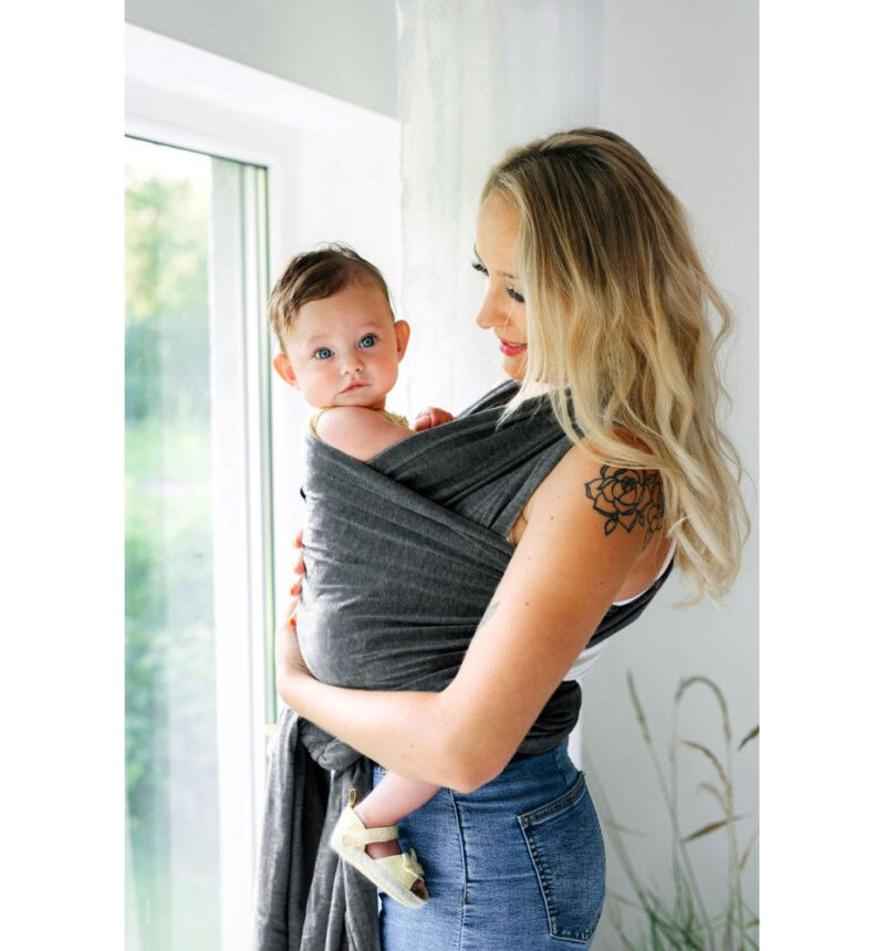 chusta do noszenia dzieci grafit