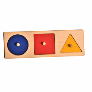 Układanka trzy figury Pierwsze Puzzle